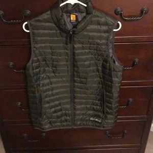 Olive green down Eddie Bauer Vest